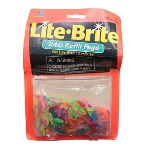 Hasbro Lite Brite 240 Refill Pegs Vintage Original Toy 1993 New Old Stock NOS